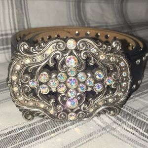 Diamond Studded Tony Lama Belt 32”